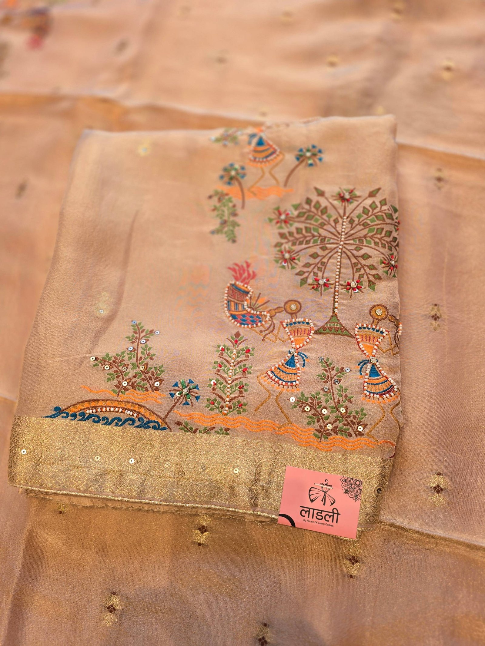 Yellow silk unstitched suit